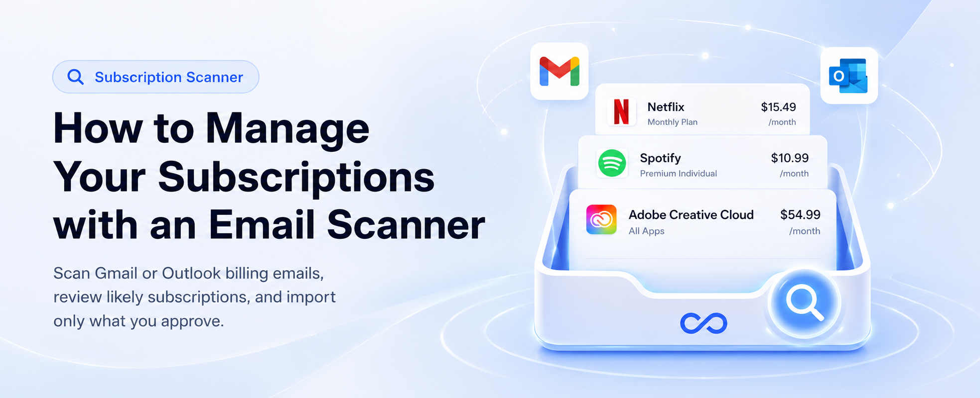 How to manage your subscriptions with the CostLoop Email Scanner