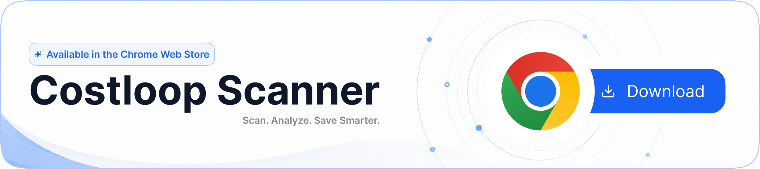 CostLoop Scanner available in the Chrome Web Store